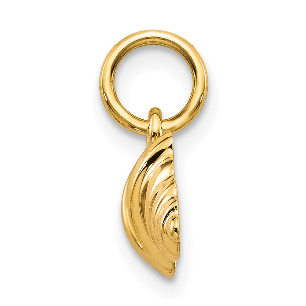 10K Gelbgold Massiv Barbell Charm
