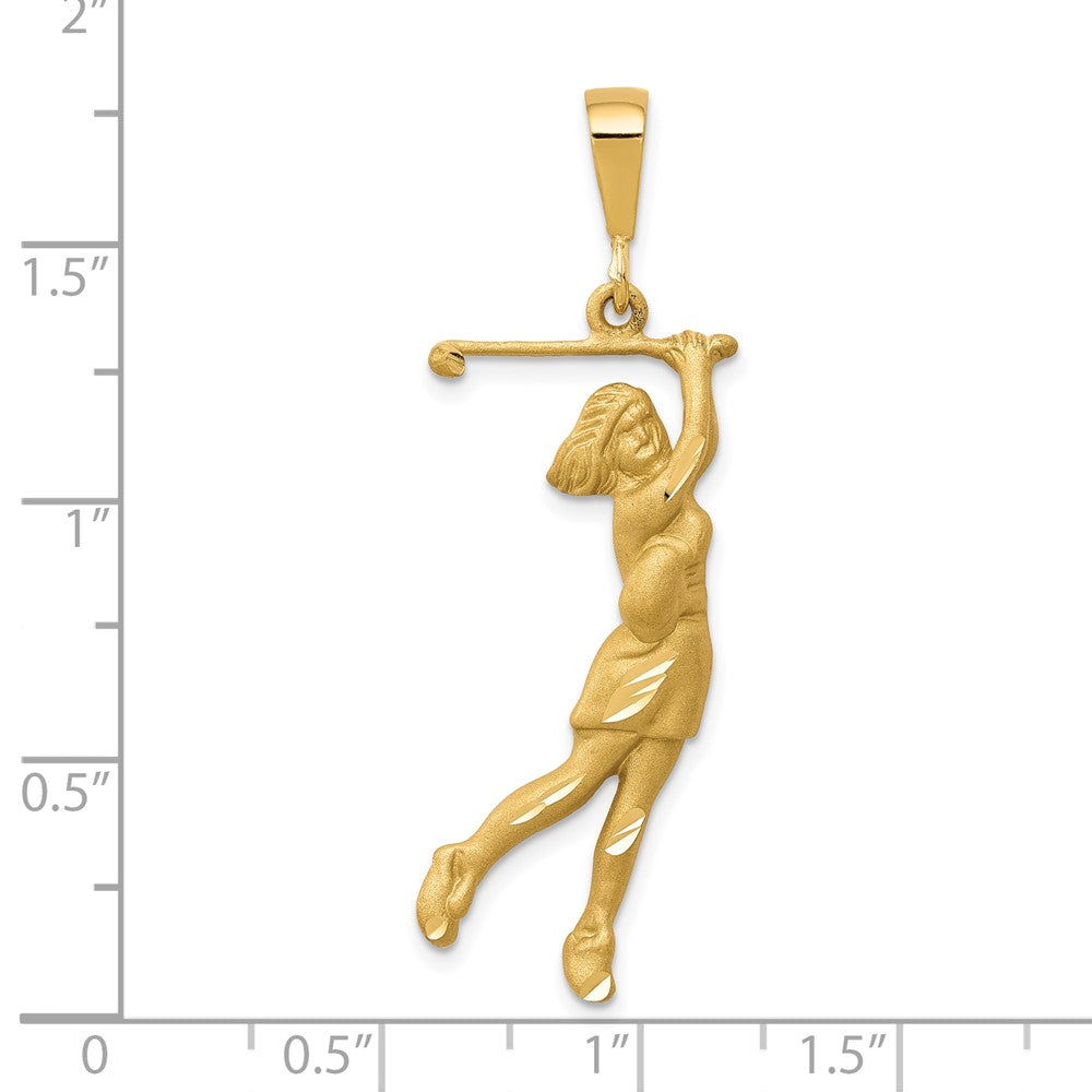 10 Karat Gelbgold Golfer-Charm