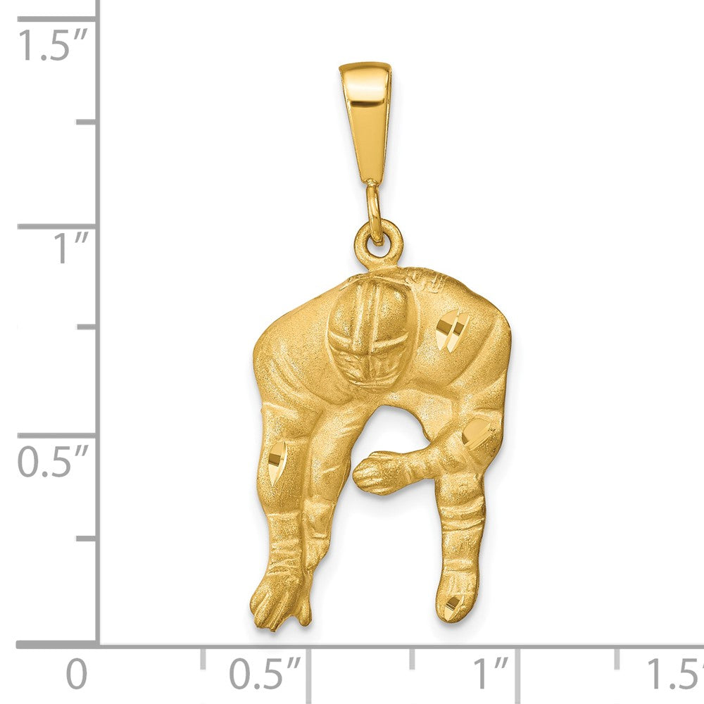 10 Karat Gelbgold Football-Charm