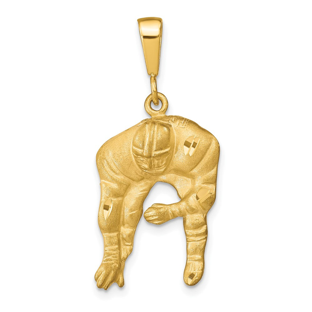 10 Karat Gelbgold Football-Charm
