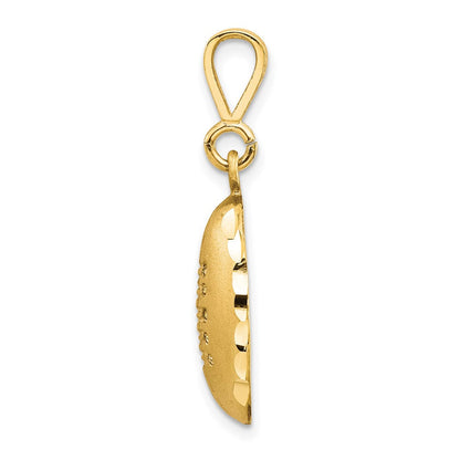 10K Gelbgold Football-Charm