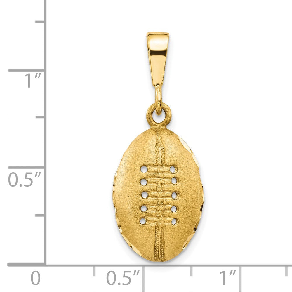 10K Gelbgold Football-Charm