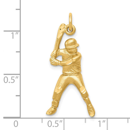 10K Gelbgold Baseball-Charm