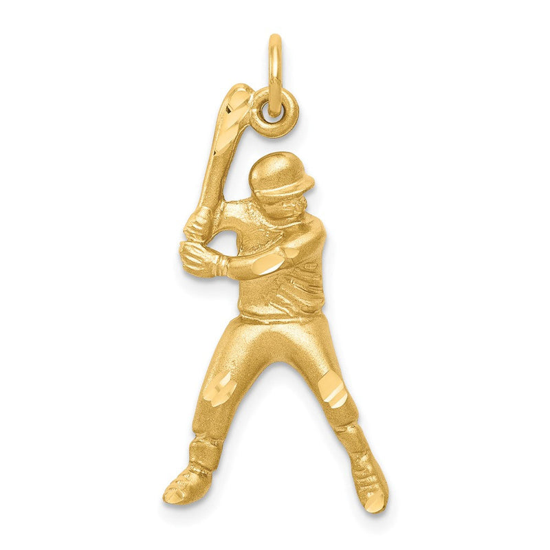 10K Gelbgold Baseball-Charm