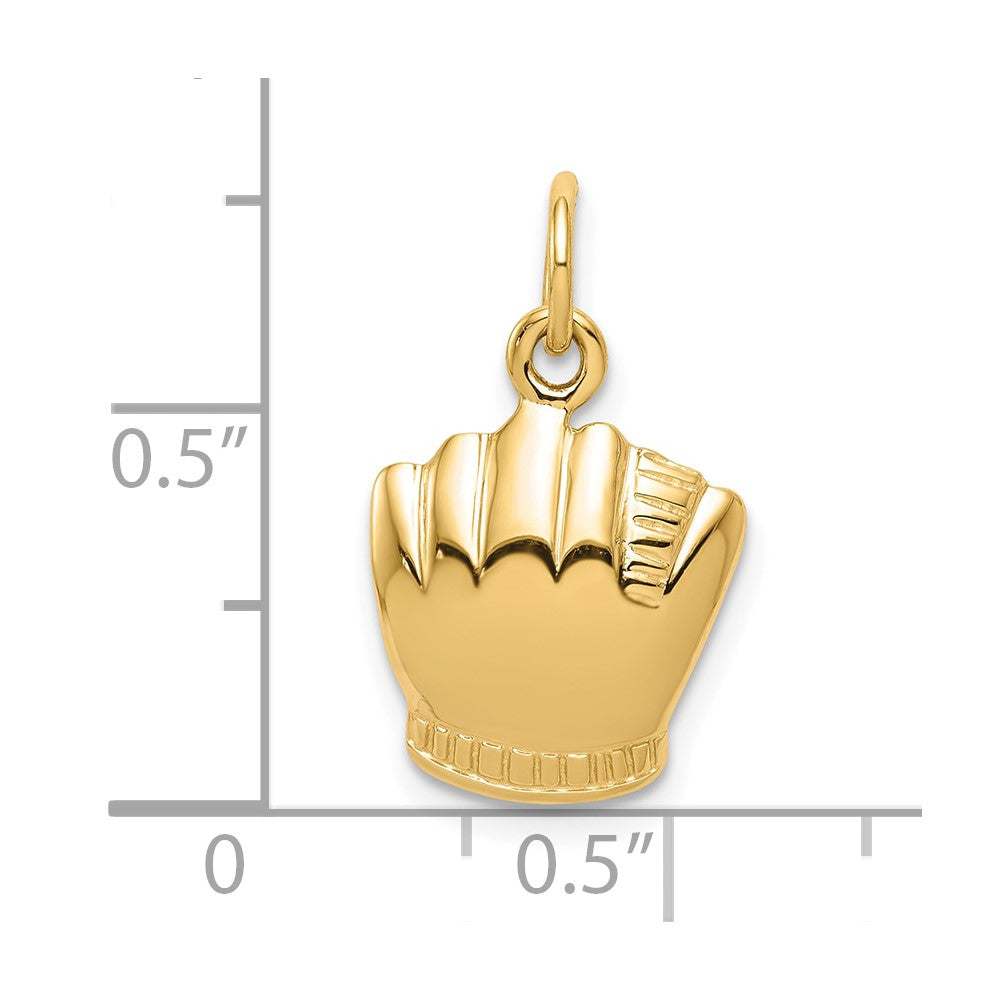 10K Gelbgold Baseball Charm