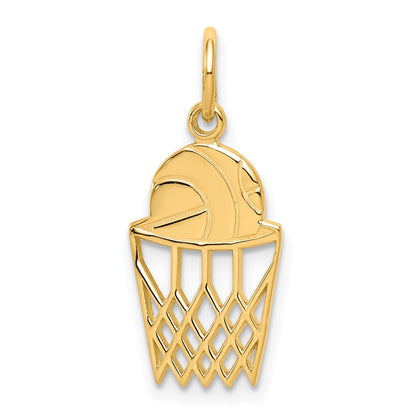 10K Gelbgold Basketball Charm