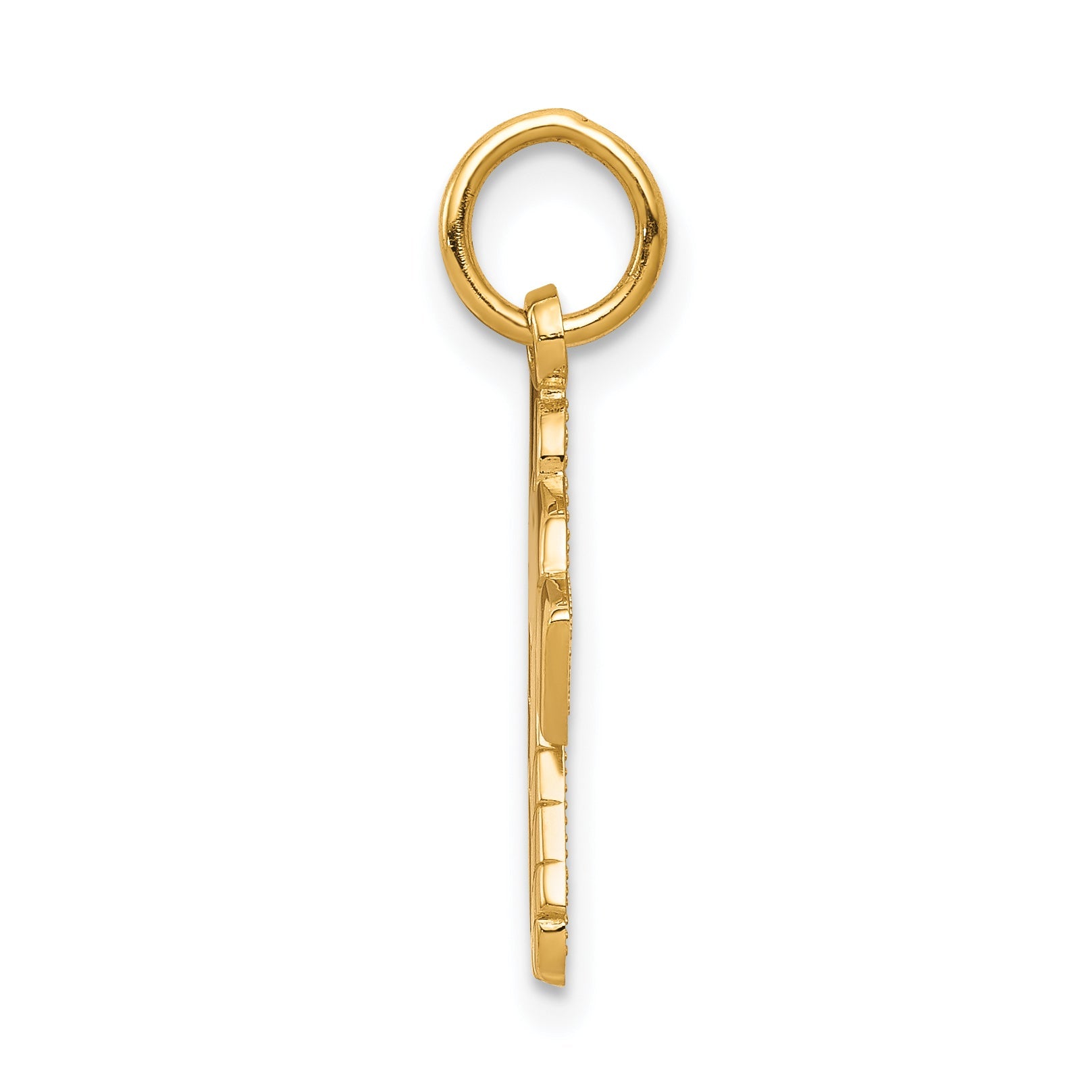 10K Gelbgold Hockey Charm