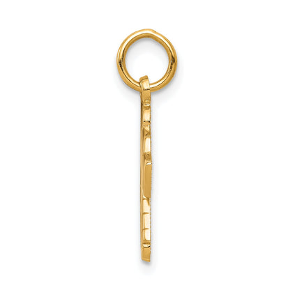 10K Gelbgold Hockey Charm