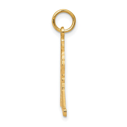 10K Gelbgold Hockey Charm