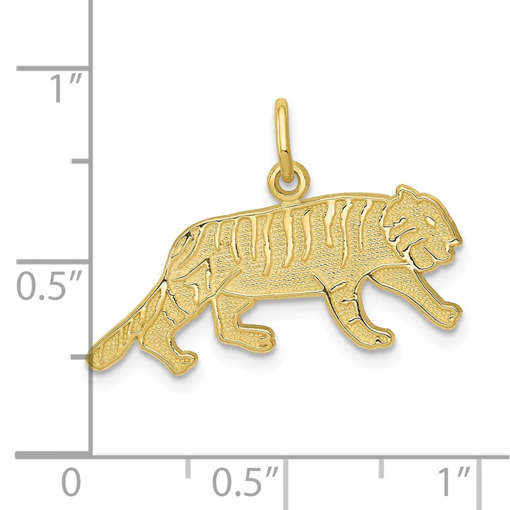 10K Gelbgold Tiger Charm