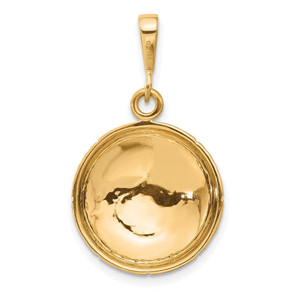 10k Gelbgold Basketball-Charm