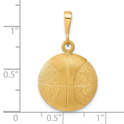 10k Gelbgold Basketball-Charm