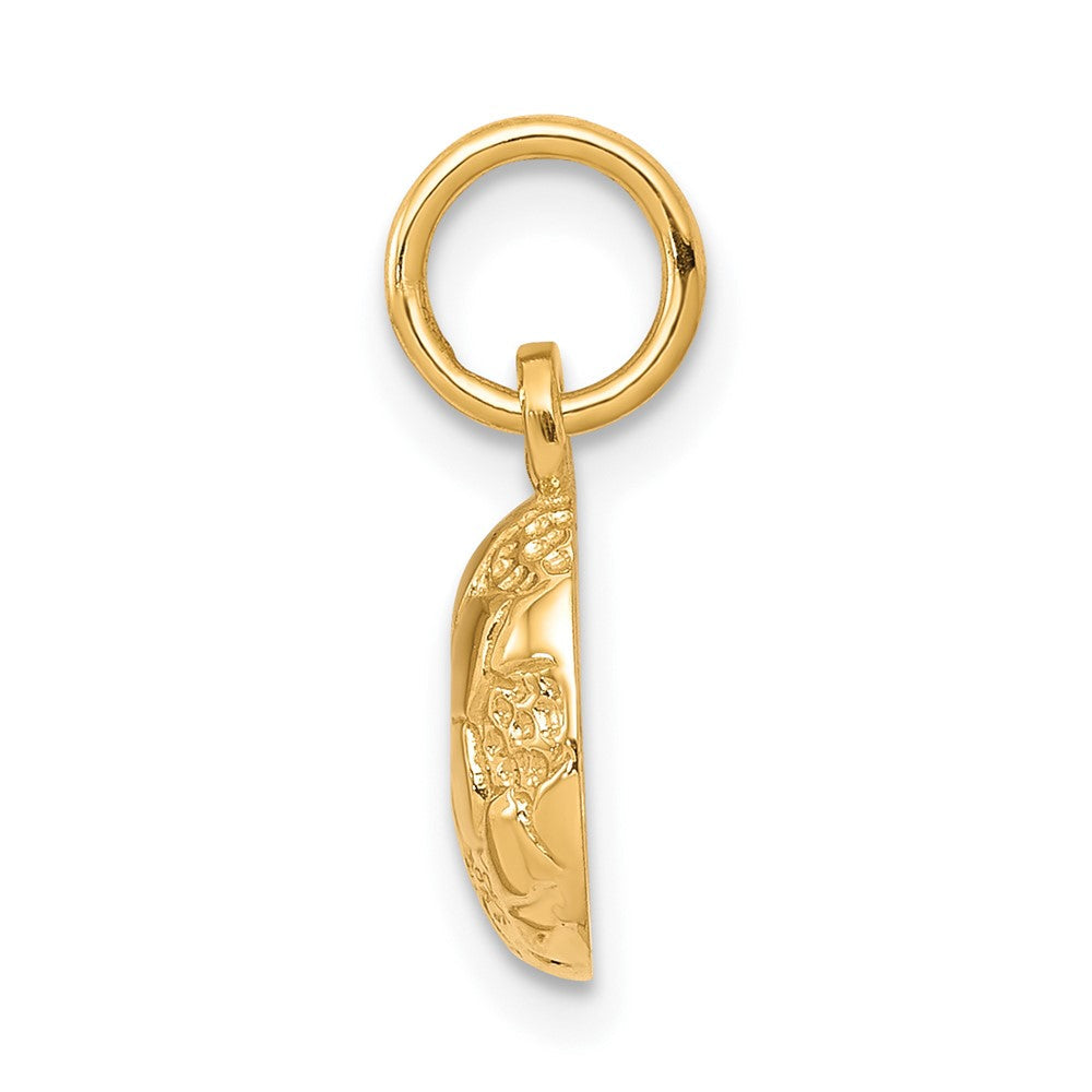 10K Gelbgold Fußball Charm