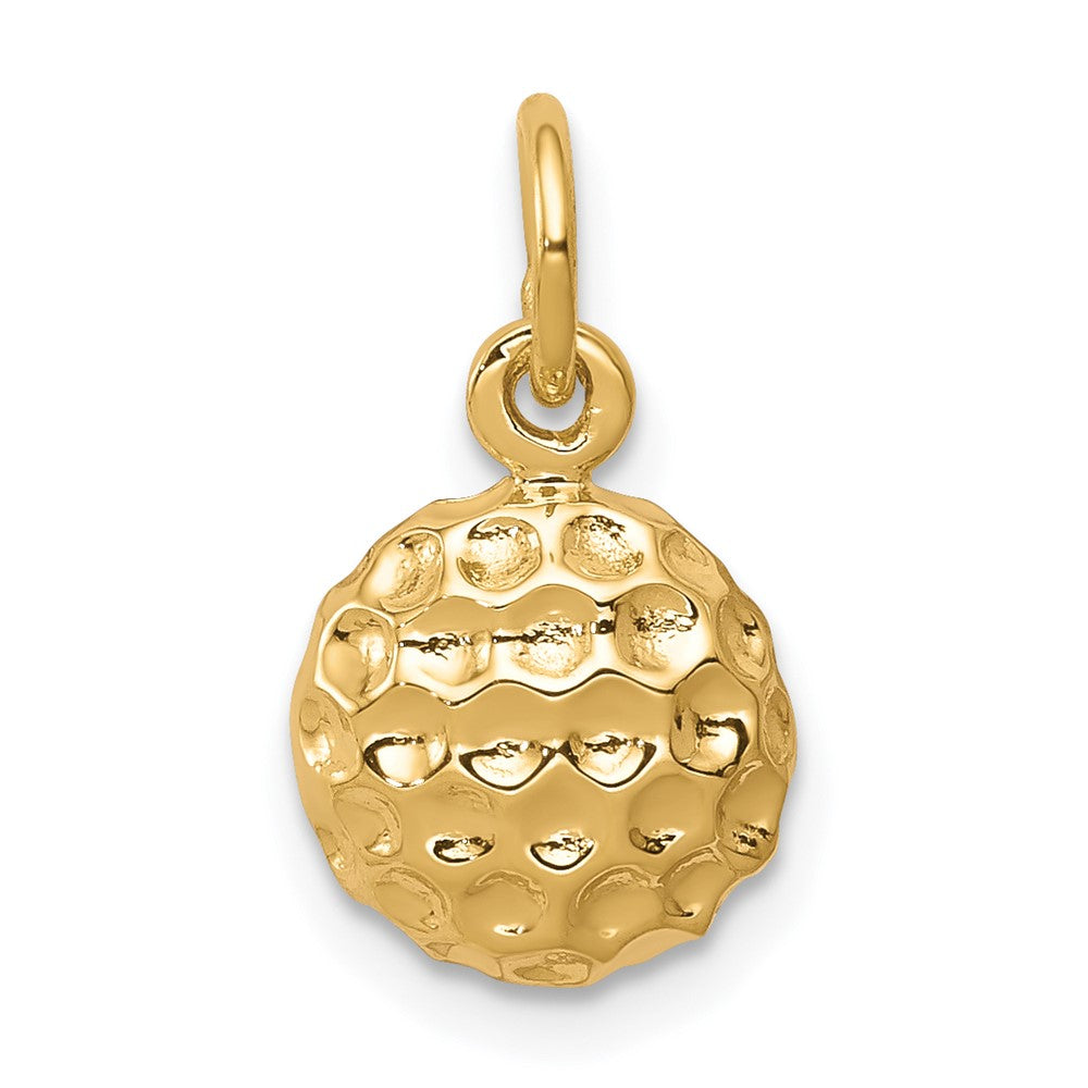 10K Gelbgold Golf Kugel Charm