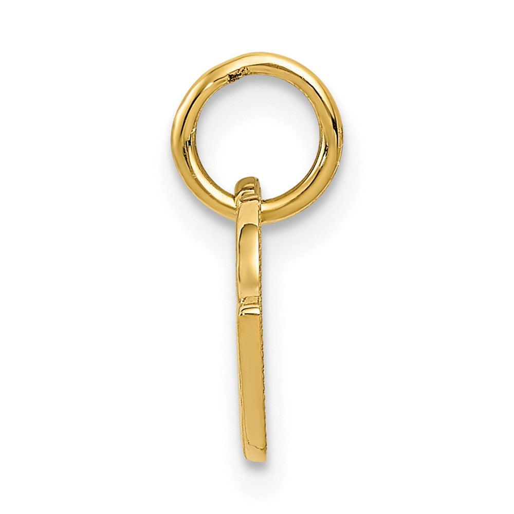 10K Gelbgold Racing Flags Charm