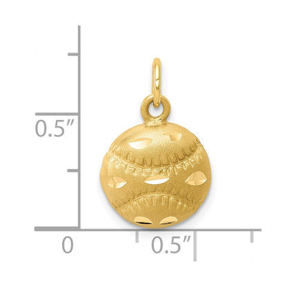 10K Gelbgold Baseball Charm
