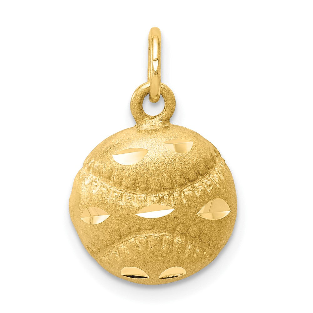 10K Gelbgold Baseball Charm