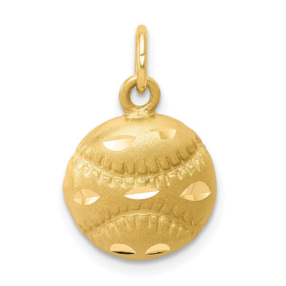 10K Gelbgold Baseball Charm