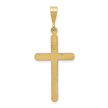 10K Gelbgold Kreuz Anhänger