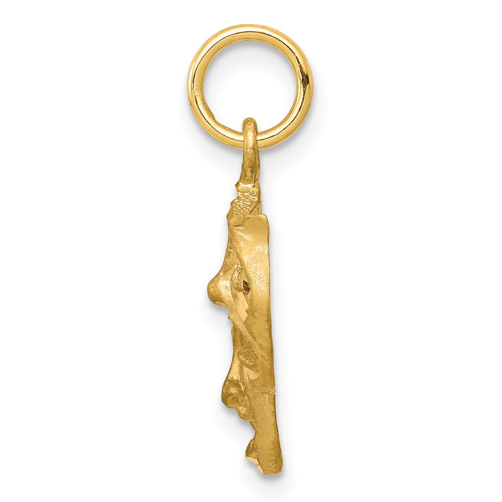 10K Gelbgold Comedy/tragedy Charm