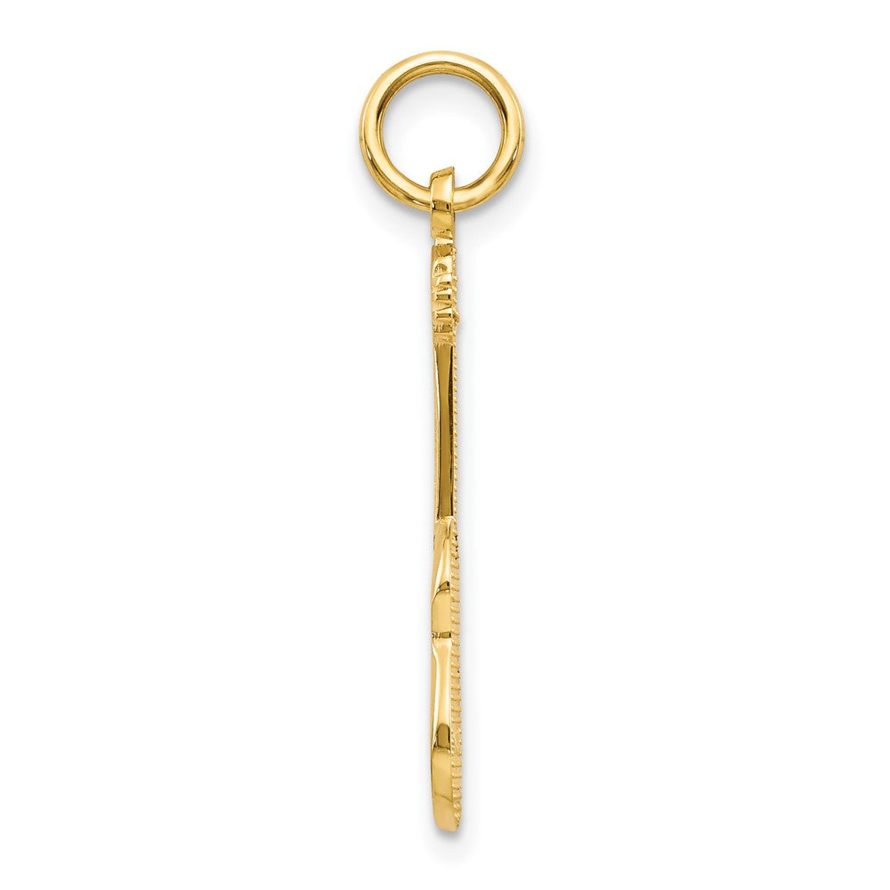 10K Gelbgold Gitarre Charm