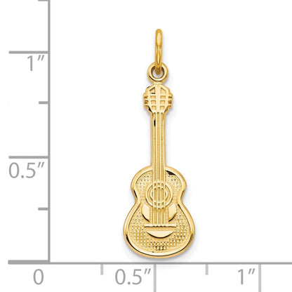 10K Gelbgold Gitarre Charm