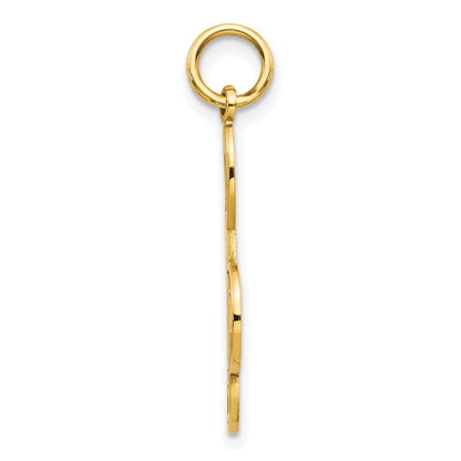 10K Gelbgold Noten Schlüssel Charm