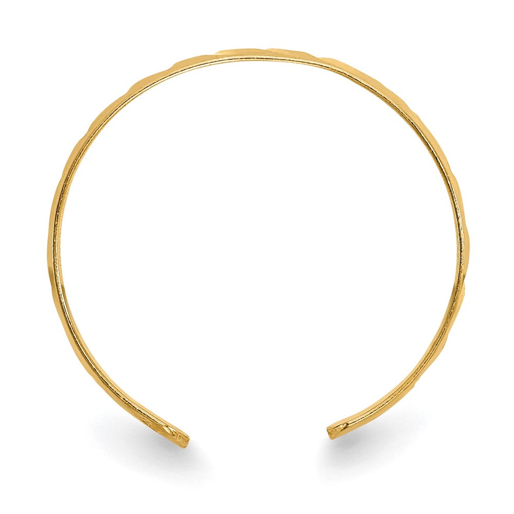 10K Gelbgold 10K Diamantiert Zehenring