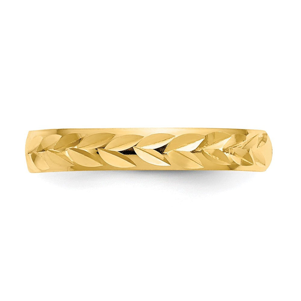 10K Gelbgold 10K Diamantiert Zehenring