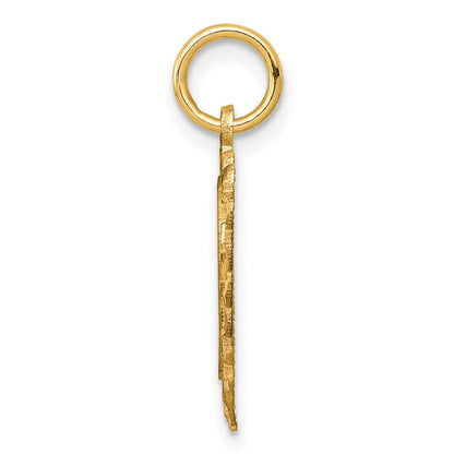 10K Gelbgold Herz Charm