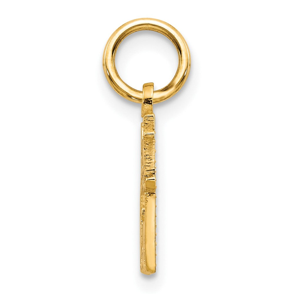10K Gelbgold Beste Freund Charm