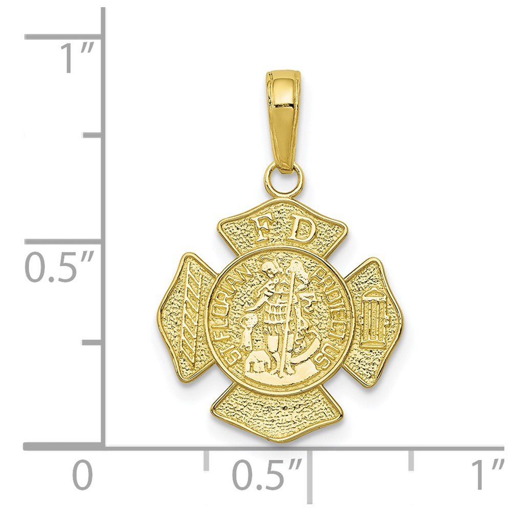 10K Gelbgold St. Florian Protect Us/fire Dept. Anhänger