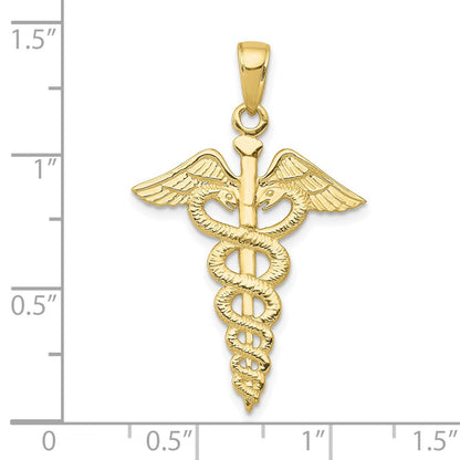 10K Gelbgold Caduceus Anhänger