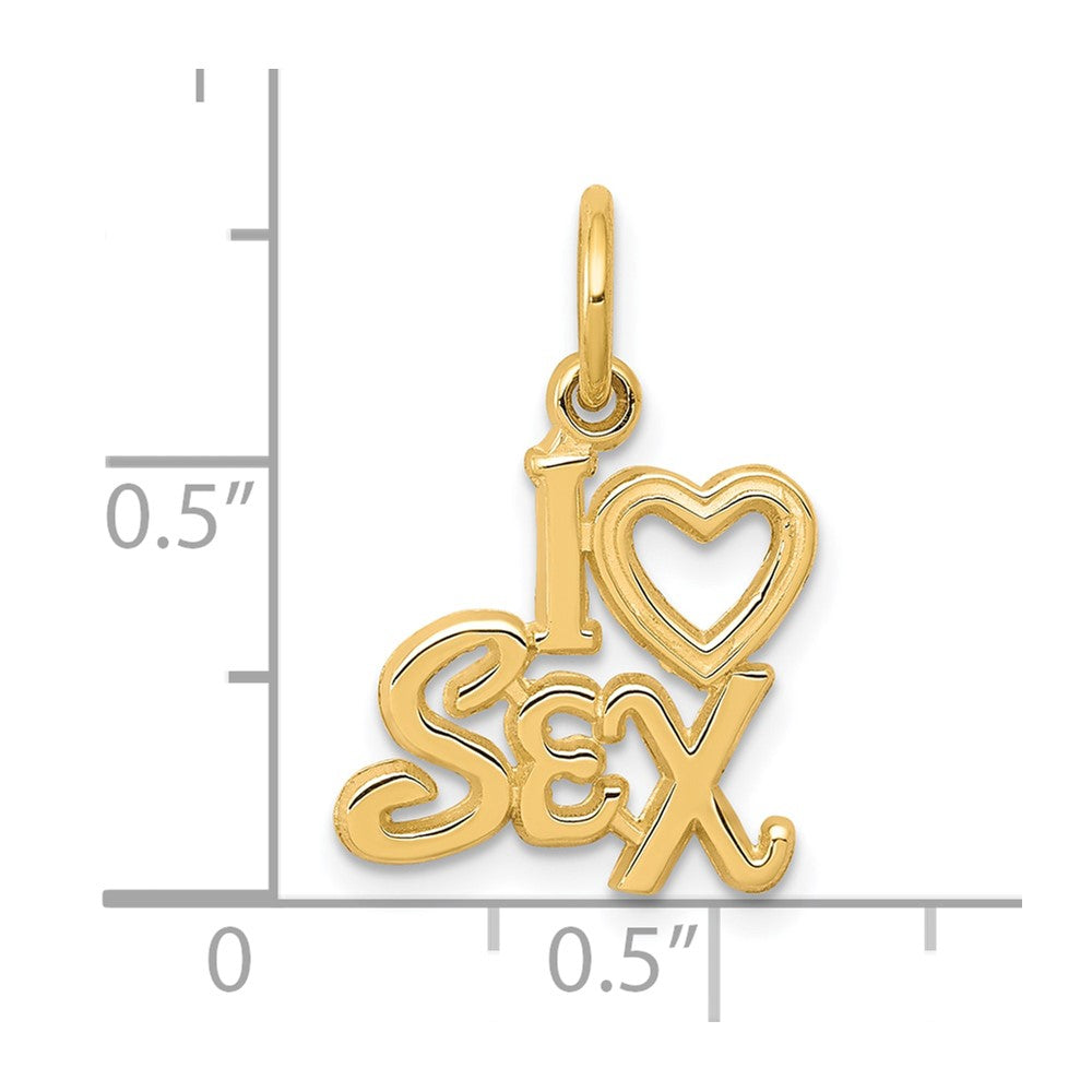 10K Gelbgold Talking - I Herz Sex Charm