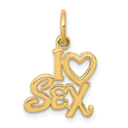 10K Gelbgold Talking - I Herz Sex Charm