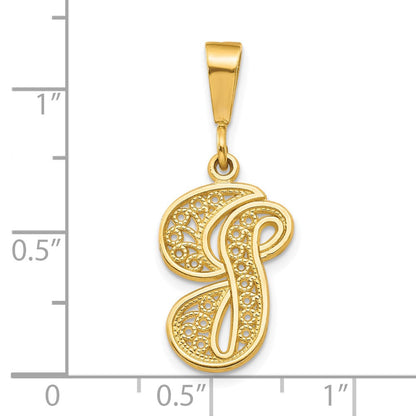 10K Gelbgold Initiale G Anhänger