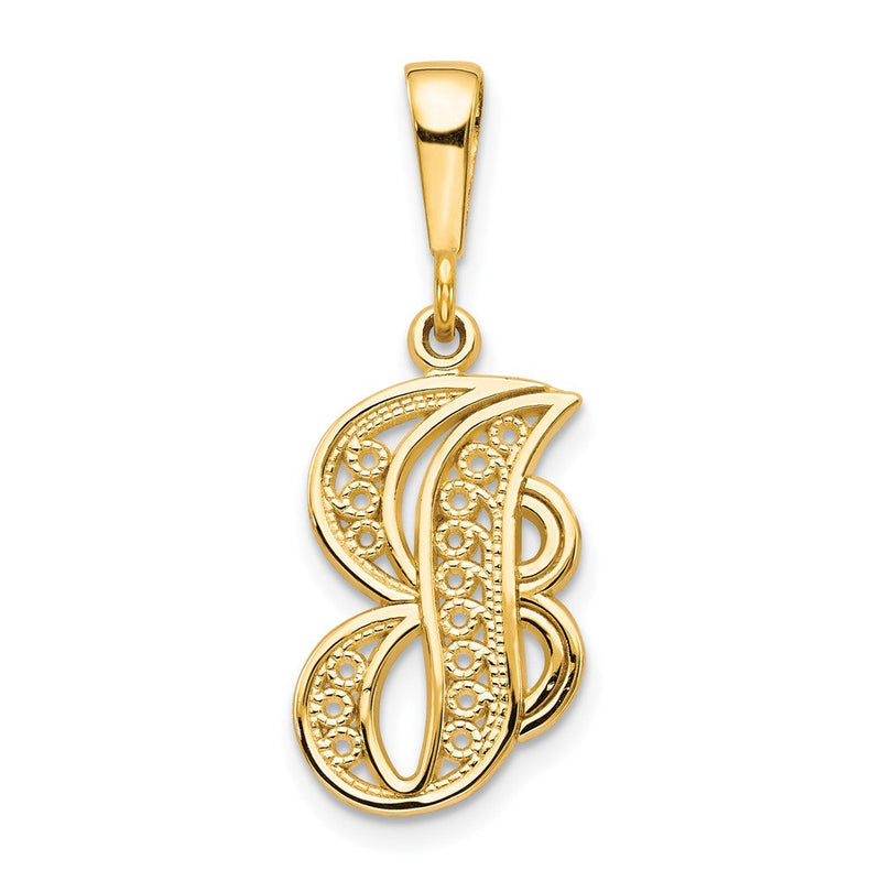 10K Gelbgold Initiale J Anhänger