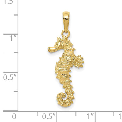 10K Gelbgold Seepferdchen Anhänger