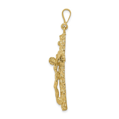 Kruzifix-Charm aus 10K Gelbgold