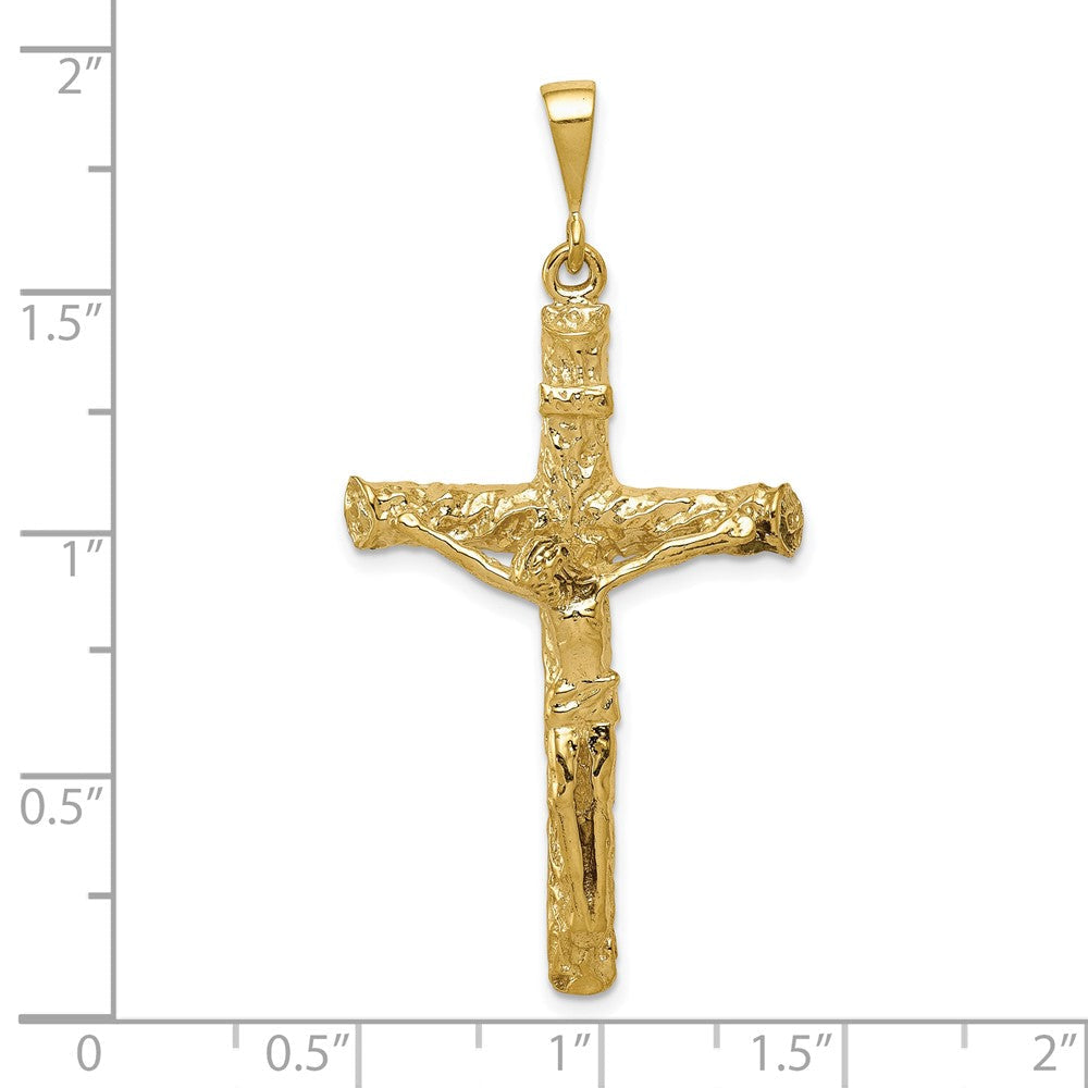 Kruzifix-Charm aus 10K Gelbgold