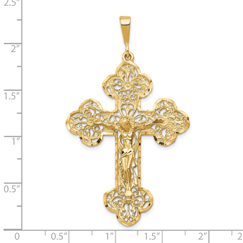 10 Karat Gelbgold Kruzifix-Charm