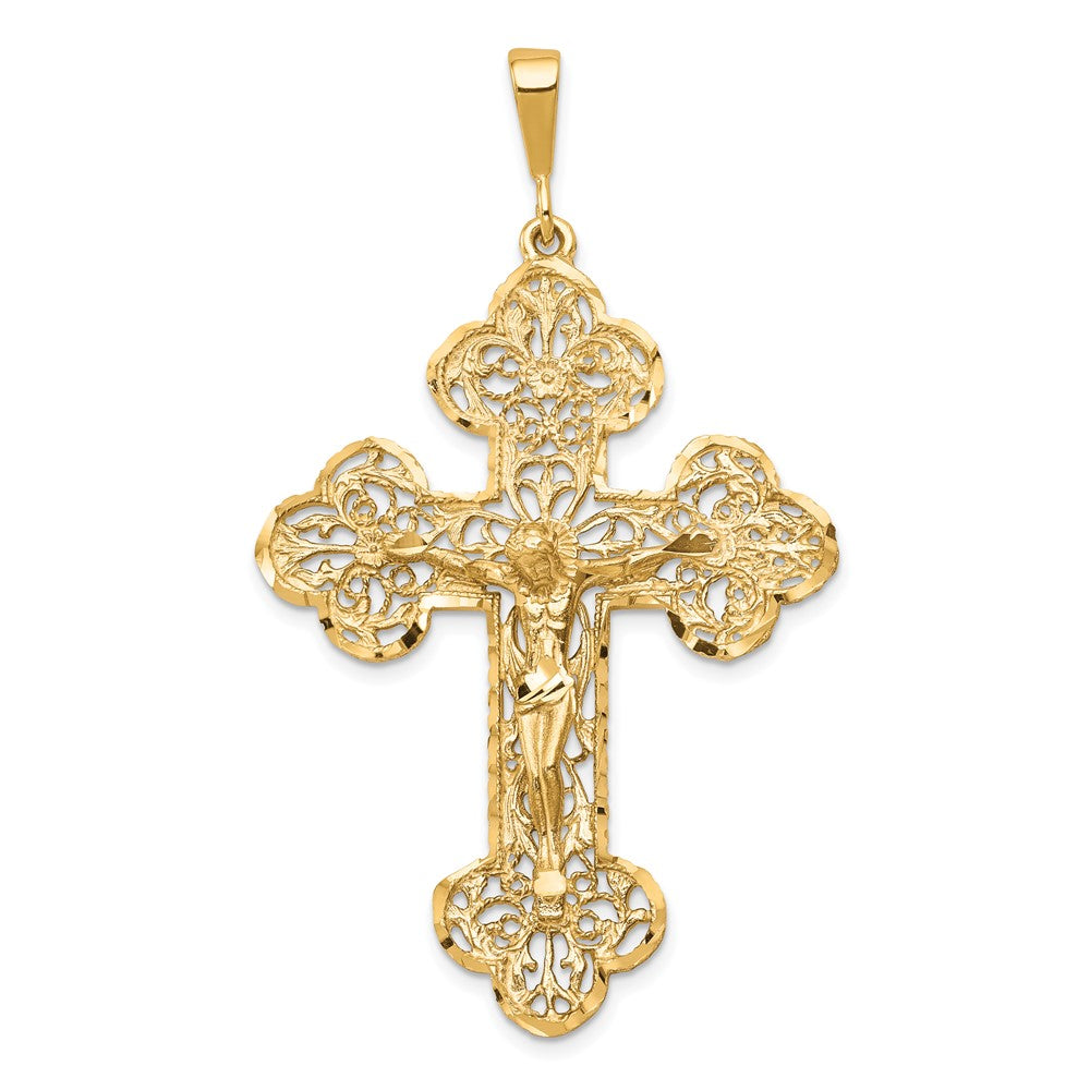 10 Karat Gelbgold Kruzifix-Charm
