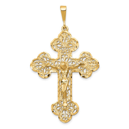 10 Karat Gelbgold Kruzifix-Charm