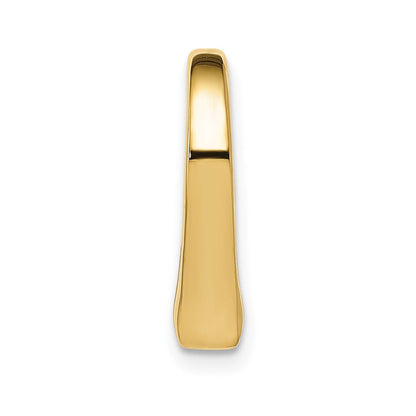 10K Gelbgold 10K Poliert Herz Kette Anhänger