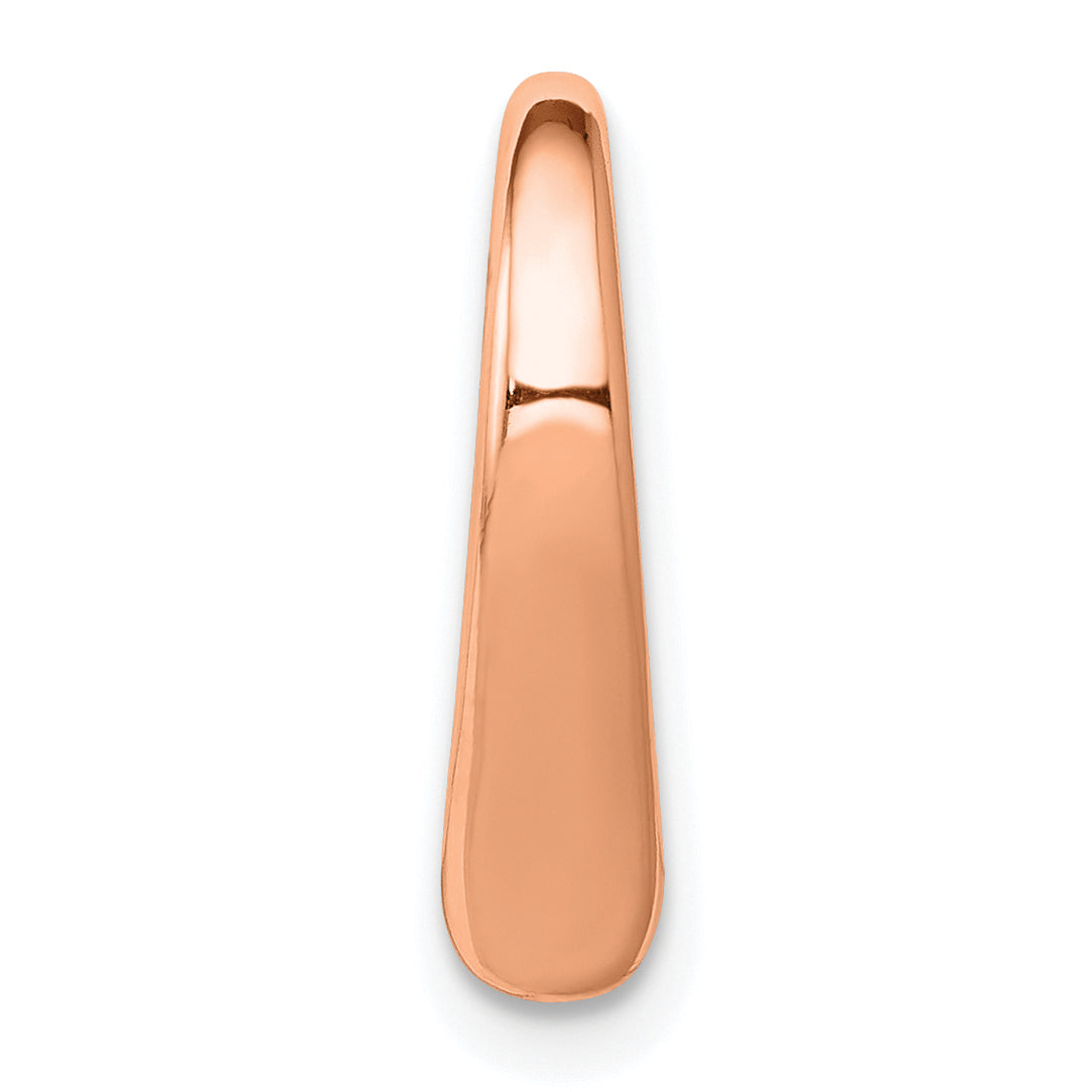 10K Roségold 10K Poliert Herz Kette Anhänger