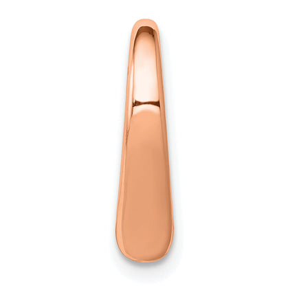 10K Roségold 10K Poliert Herz Kette Anhänger