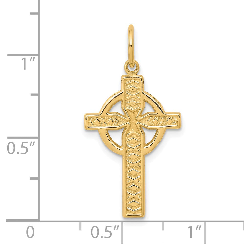 10K Gelbgold Iona Kreuz Charm