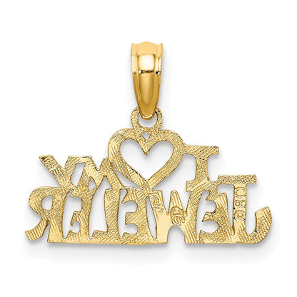 10K Gelbgold I Herz My Jeweler Charm