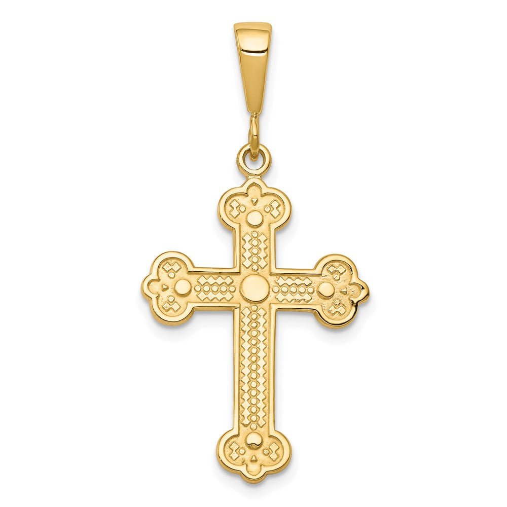 10K Gelbgold Kreuz Charm