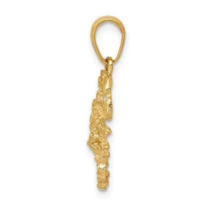 10K Gelbgold Scorpion Charm